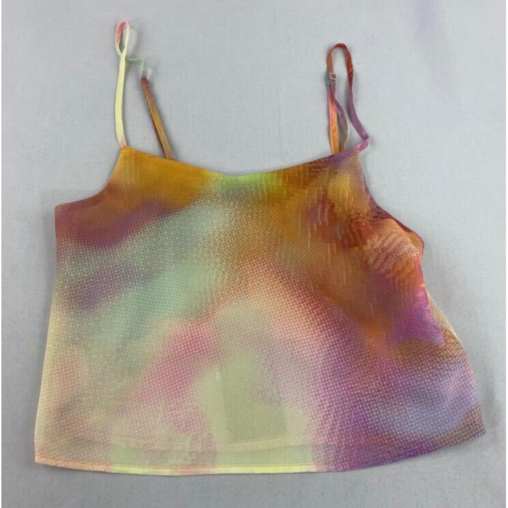 Kendall + Kylie women tank top RE20-147 tie dye polyester multi sz XS $99